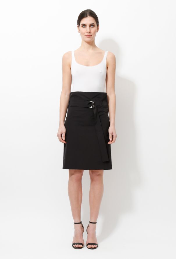 Céline Buckled Minimal Skirt - 1