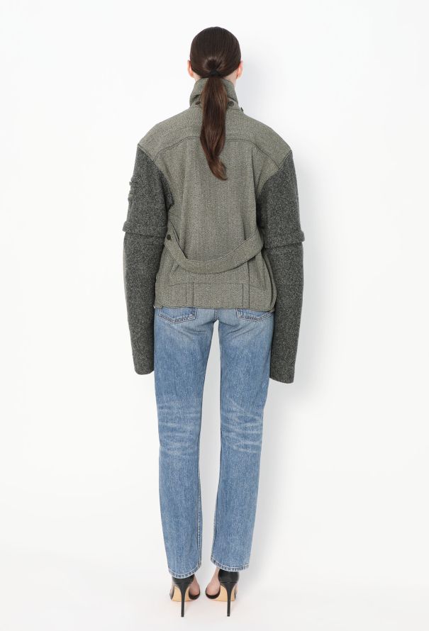 Balenciaga F/W 2004 Asymmetrical Patchwork Jacket - 6