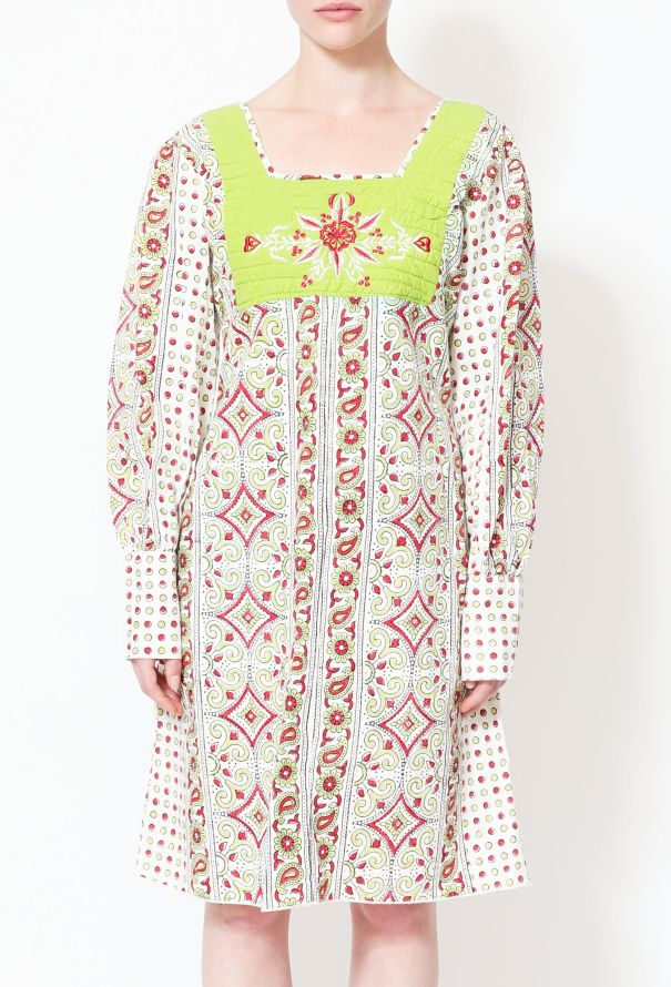 Paisley Dotted Tunic Dress - 2