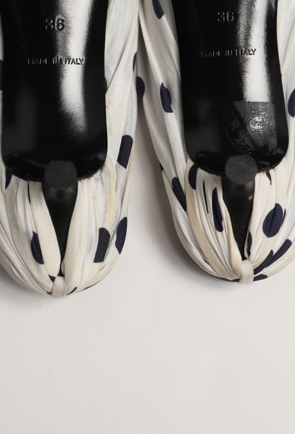 Balenciaga F/W 2017 Chiffon Knife Mules - 7