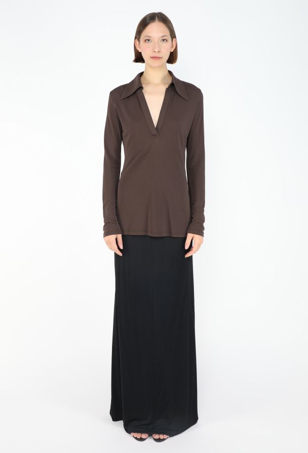 Gucci 1996 V-Neck Jersey Tunic - 1