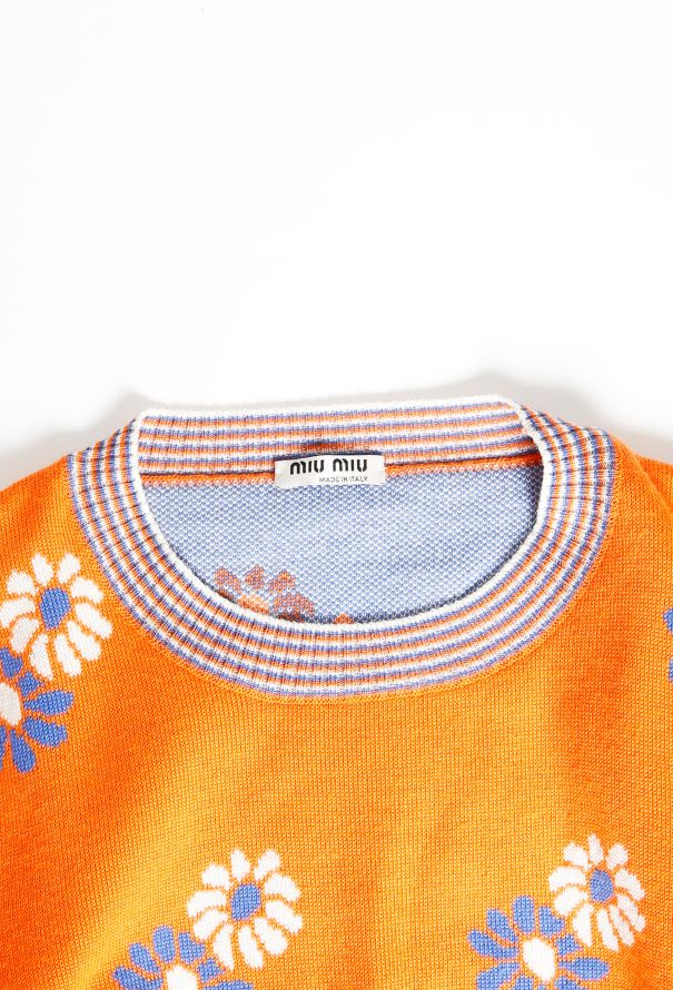 Miu Miu 2017 Floral Knit Crop Top - 4
