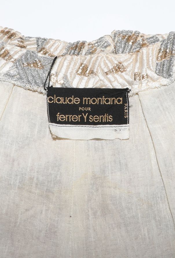 Claude Montana Metallic Patchwork Pants - 5