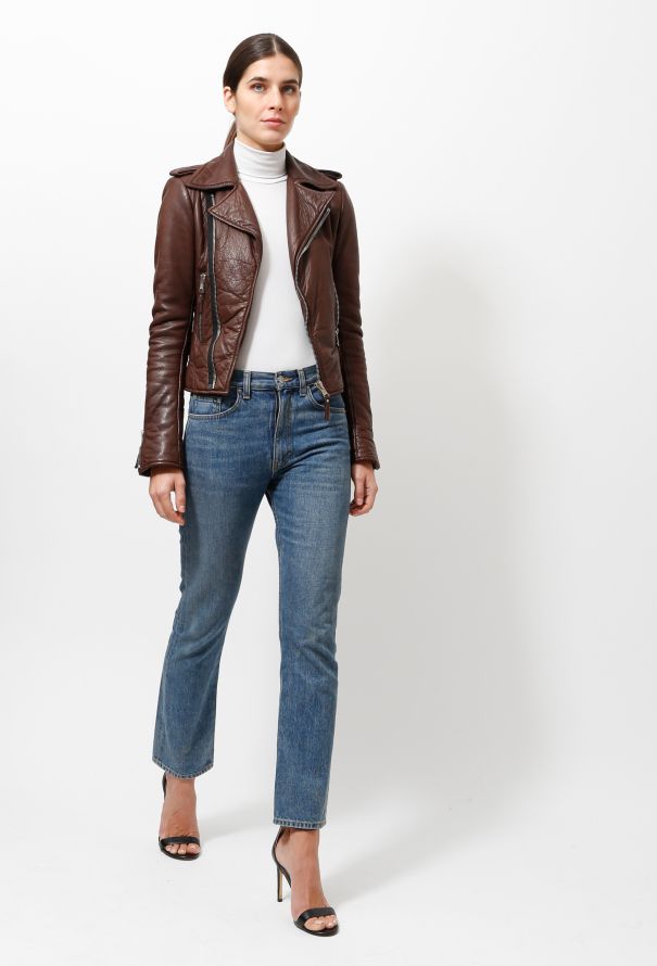 Balenciaga Biker Leather Jacket - 4