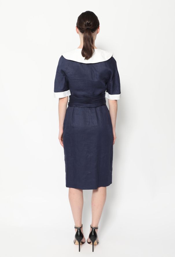 Chanel COLLECTOR S/S 1988 Linen Claudine Dress - 4
