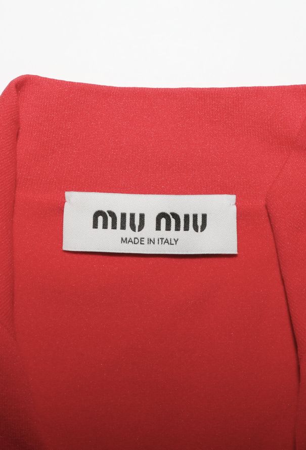 Miu Miu Red Technical Zip-Up Top – Spring/Summer 2025 Runway - 6
