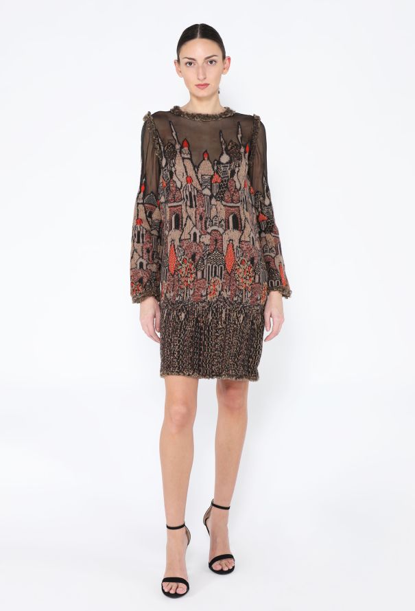 Chanel Pre-Fall 2009 Paris-Moscou Skyline Dress - 4