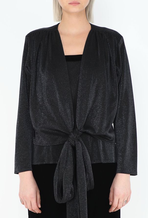 Saint Laurent '90s Iridescent Lurex Gown Ensemble - 4