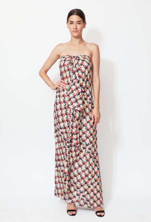 Balenciaga 2011 Abstract Asymmetrical Crêpe Dress - 3