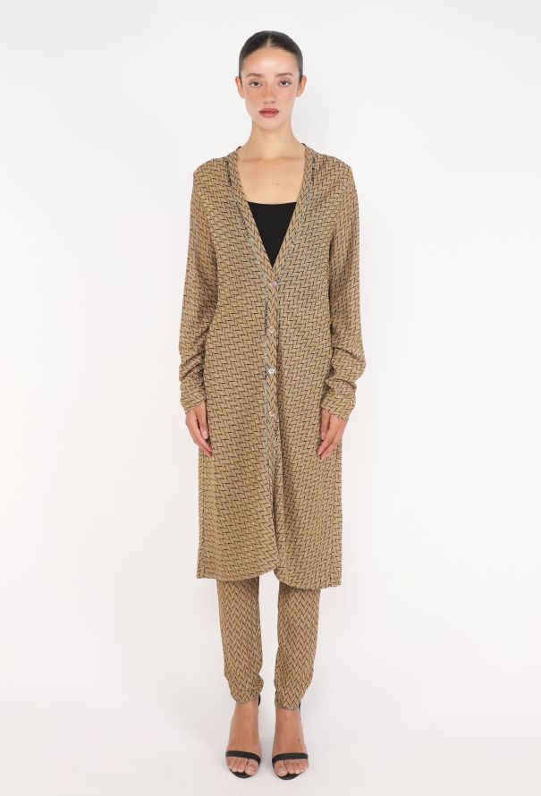 Missoni Chevron Lamé Tunic Ensemble - 3