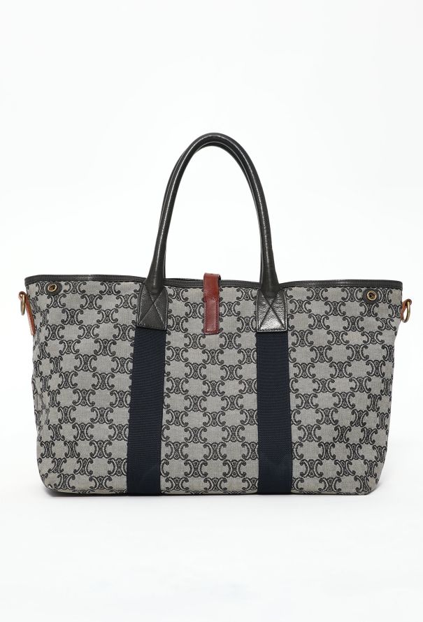 Céline Navy Triomphe Tote Bag - 4