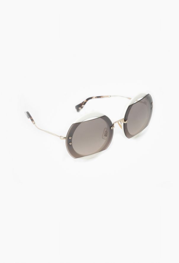 Miu Miu 2018 Evolution Cut-Out Sunglasses - 2