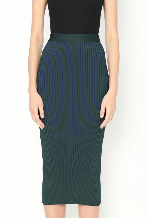 Givenchy 2018 Bicolour Ribbed Skirt - 2