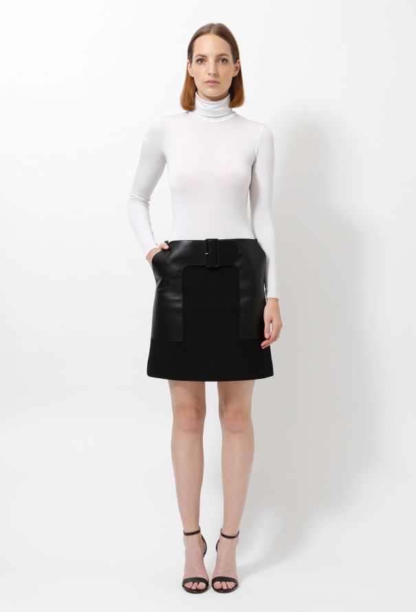Céline Pre-fall 2012 Belted Wool Skirt - 2