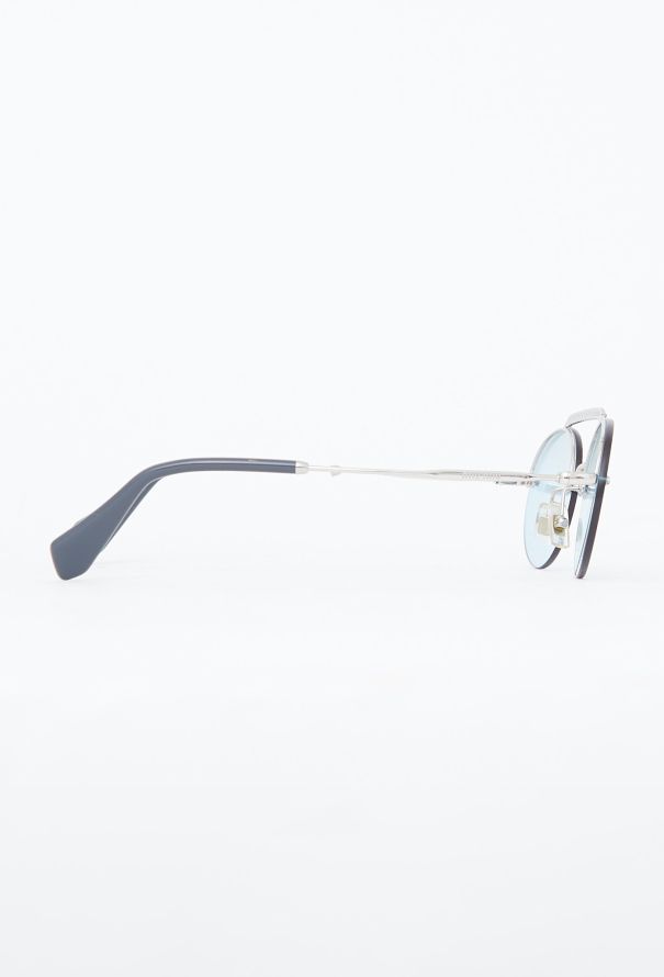 Miu Miu 2021 Oval Embellished Sunglasses - 3