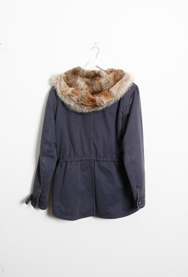 Yves Salomon Rabbit Fur Lined Parka - 9