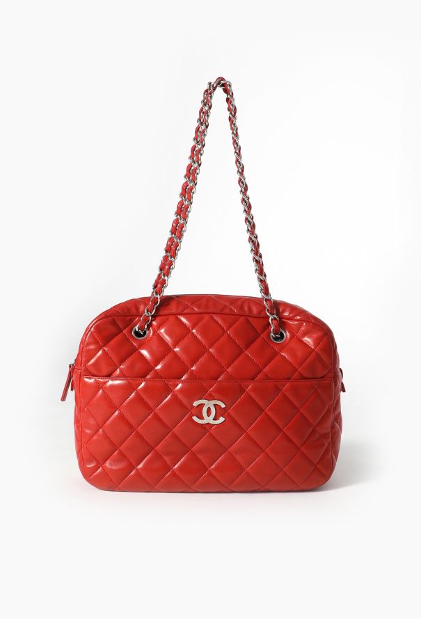Chanel Red Jumbo Camera Bag - 1