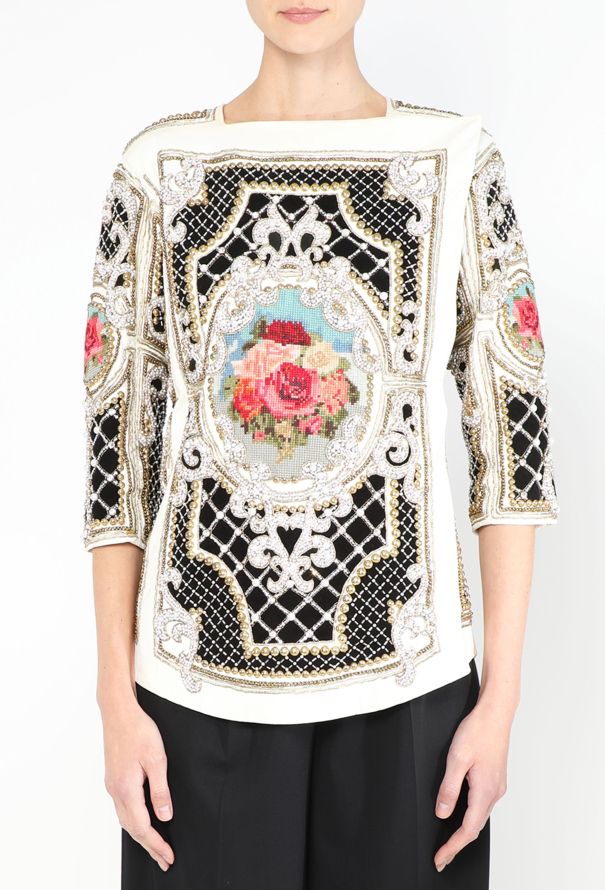 Balmain EXQUISITE F/W 2012 Adorned Leather Top - 4