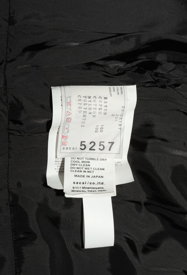 Sacai F/W 2020 Velvet Patchwork Dress - 6