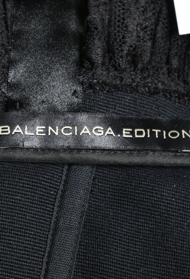 Balenciaga Edition 2008 Black Scalloped Lace Dress - 6