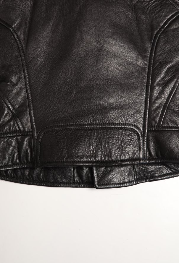 Balenciaga Classic Lambskin Biker Jacket - 9