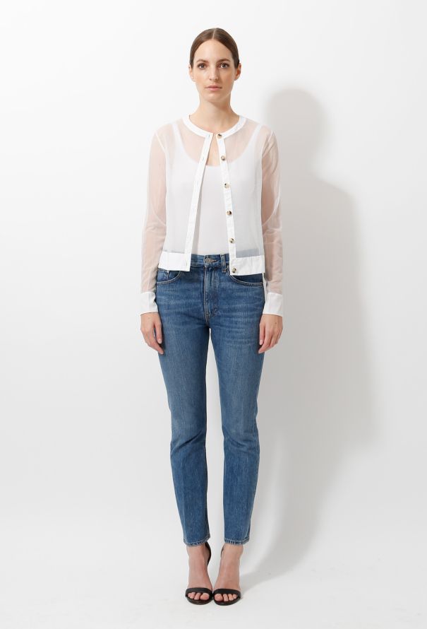 Céline Transparent Chiffon Cardigan - 2