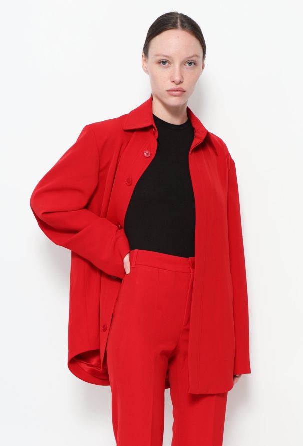 Balenciaga 2018 Scarlet Crêpe Ensemble - 2