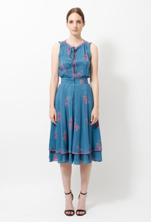 Ted Lapidus '70s Floral Print Day Dress - 1