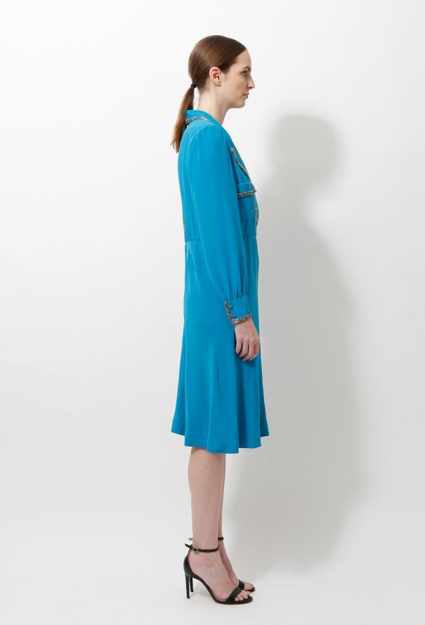 Chanel 70s Couture Embellished Dress - 3