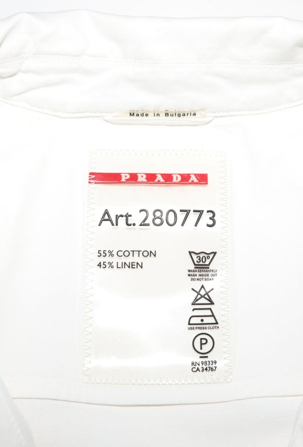 Prada Linea Rossa Denim Utility Overshirt - 6