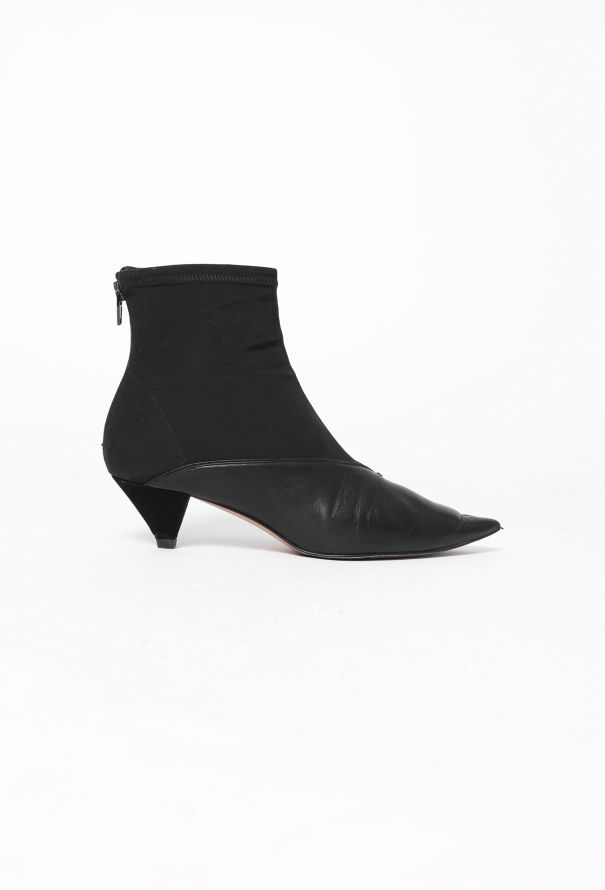 Céline 2018 Leather Slit Ankle Boots - 1