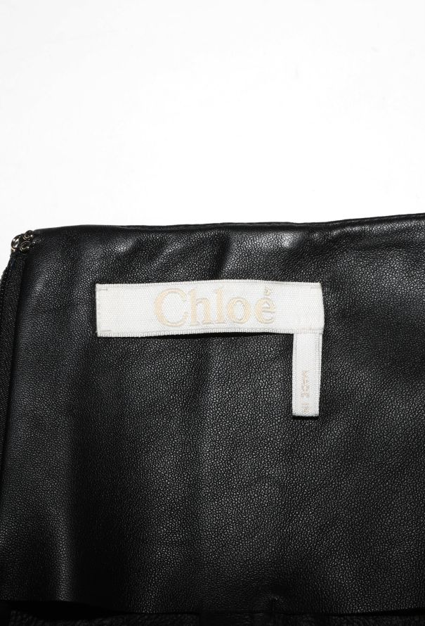Chloé Pre-Fall 2022 Lambskin Pleated Skirt - 6