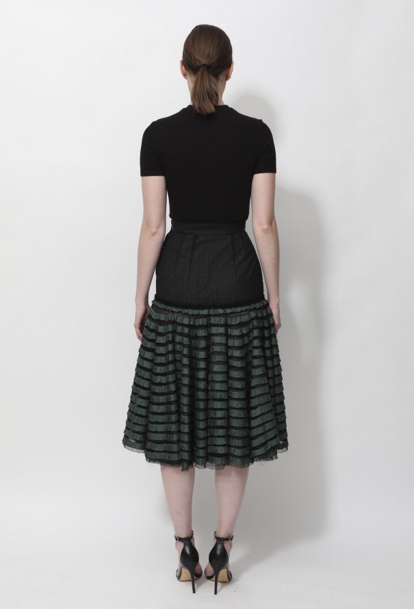 Louis Vuitton F/W 2004 Tiered Ruffled Midi Skirt - 6