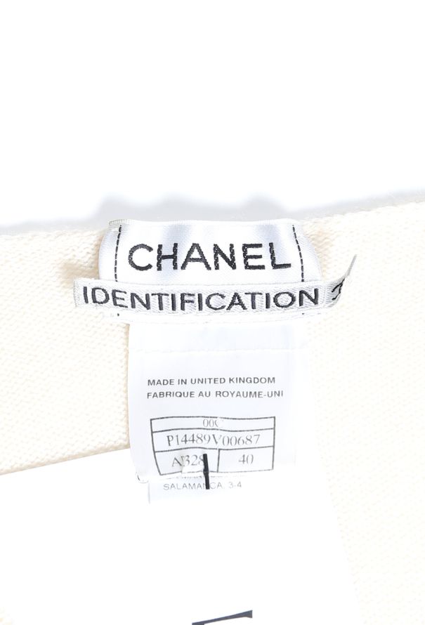 Chanel Cashmere Silk V-Neck Knit Sweater - 5