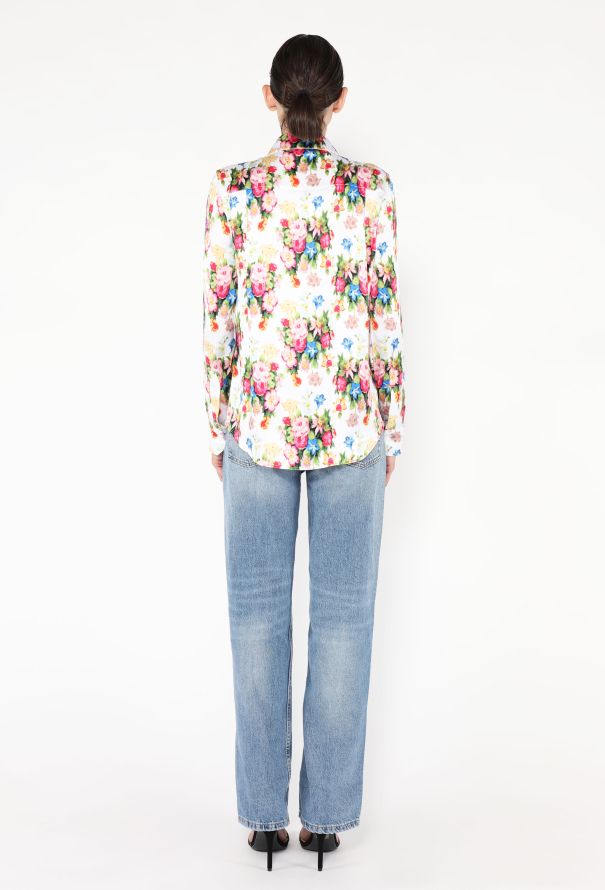 Loewe F/W 2024 Floral Silk Blouse - 6