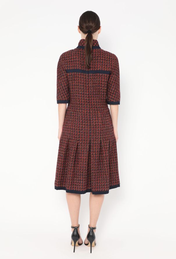 Chanel F/W 2015 Fluted Tweed Dress - 5