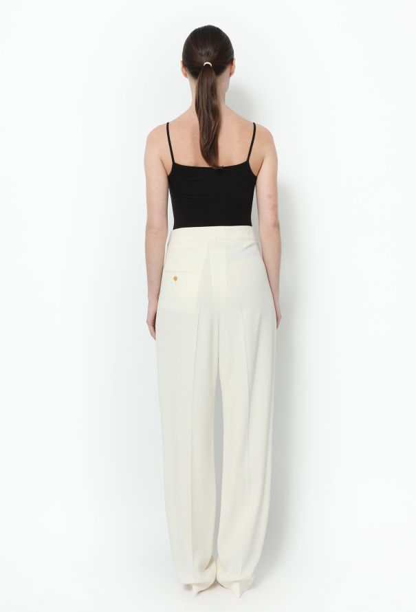 Céline Tapered Silk Crêpe Trousers - 3