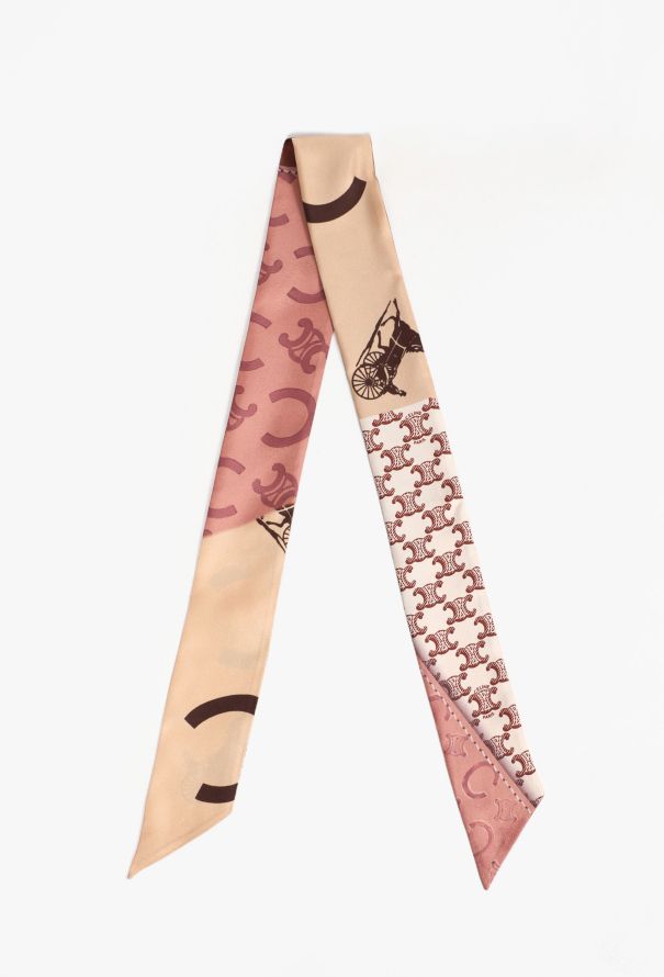 Céline Triomphe Printed Twill Scarf, 2025 - 1