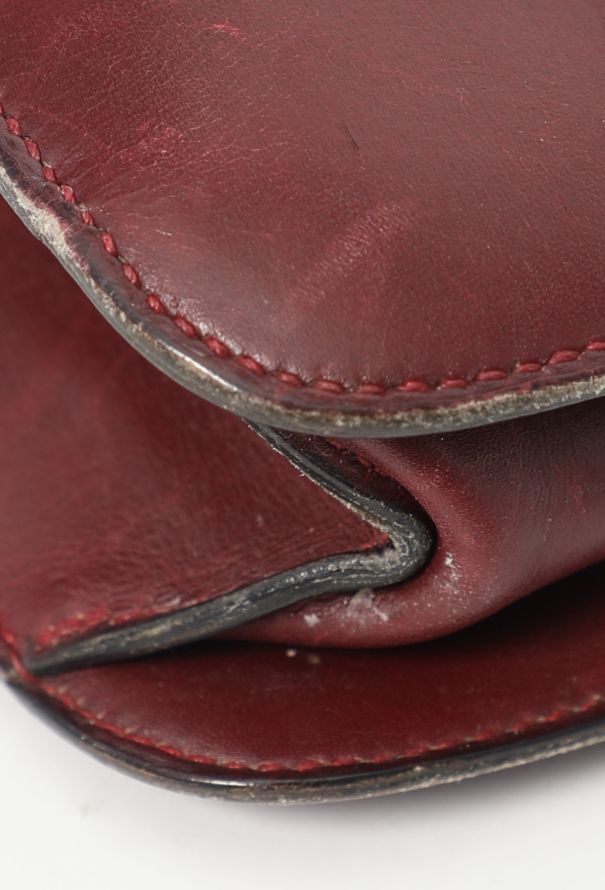 Hermès '70s Bordeaux Box Shoulder Bag - 7
