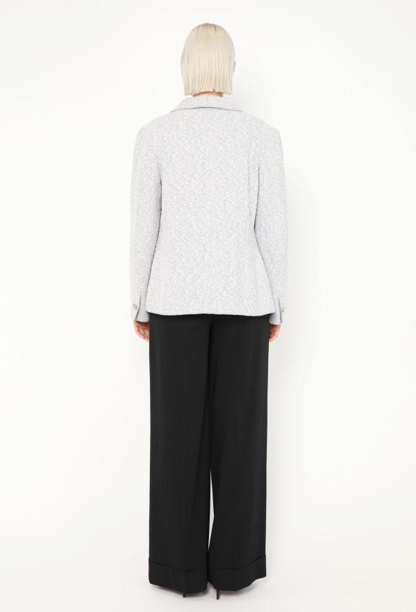 Chanel 1996 Bouclé Tweed 'CC' Jacket - 4