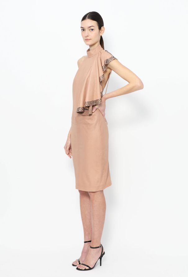 Alaïa HIGHLY COLLECTOR 1981 Studded Leather Dress - 5