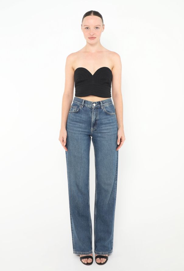 Gianni Versace Early '90s Silk Bustier Top - 2