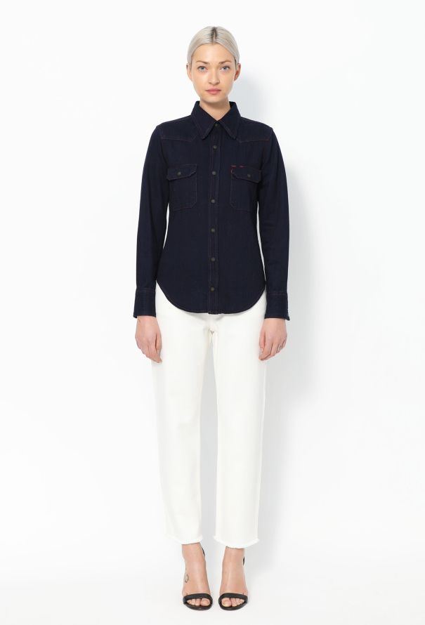 Calvin Klein F/W 2017 Denim Overshirt - Dark Blue - 4