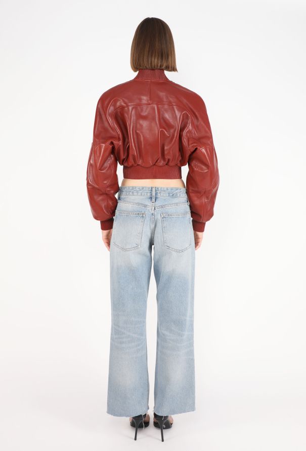 Phoebe Philo Lambskin Ribbed Bomber Jacket, 2025 - 8