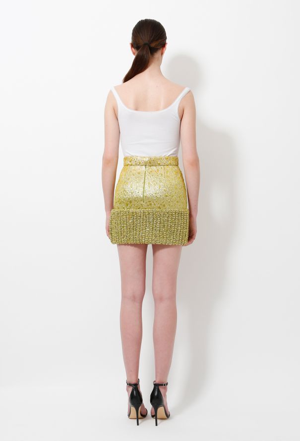 Balenciaga Textured Metallic Skirt - 5