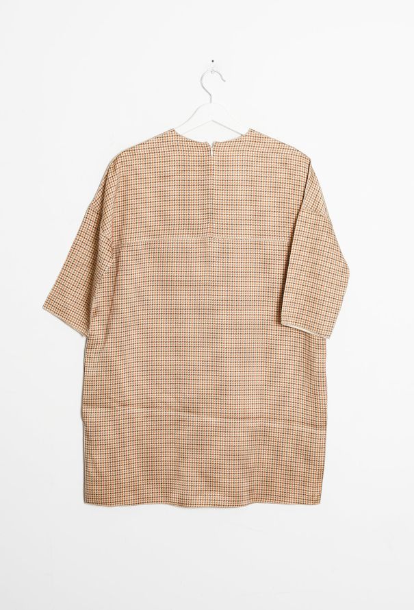 Céline Houndstooth Silk Dress - 6