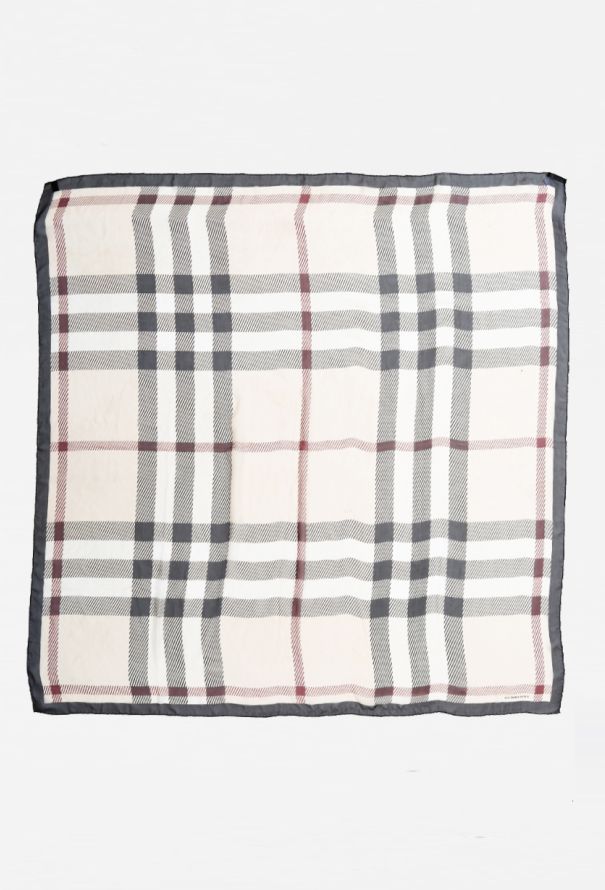 Burberry Classic Print Check Silk Scarf - 1