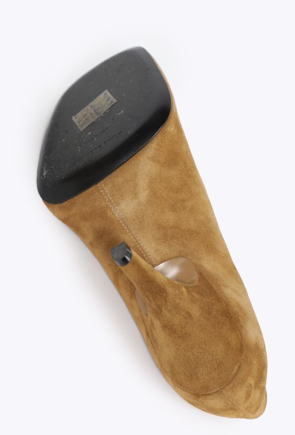 Phoebe Philo 2025 Squared Suede Pumps - 5