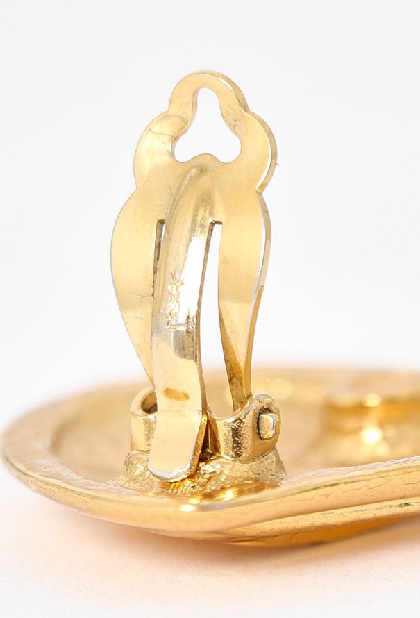 Saint Laurent 1993 Hammered Heart Clip Earrings - 4