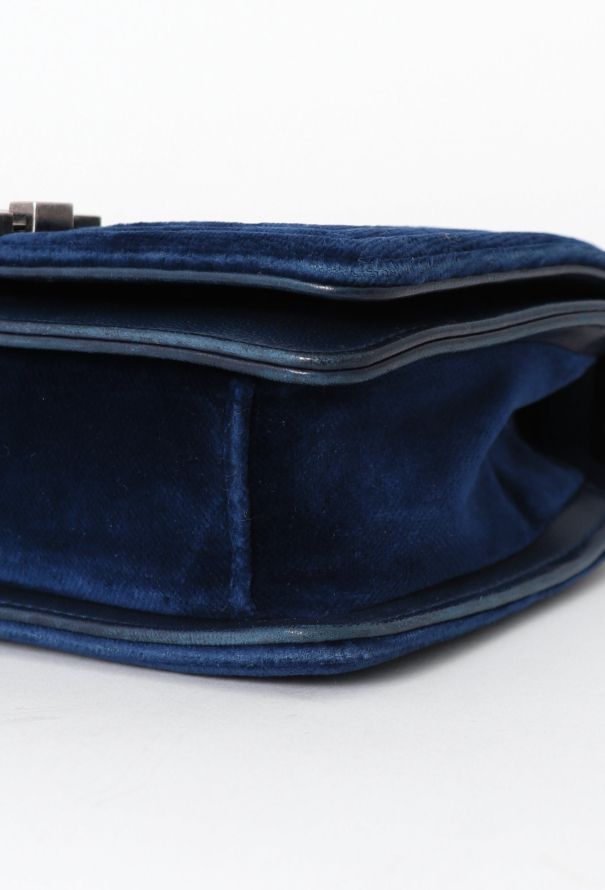 Chanel F/W 2012 Velvet Mini Boy Bag - 8
